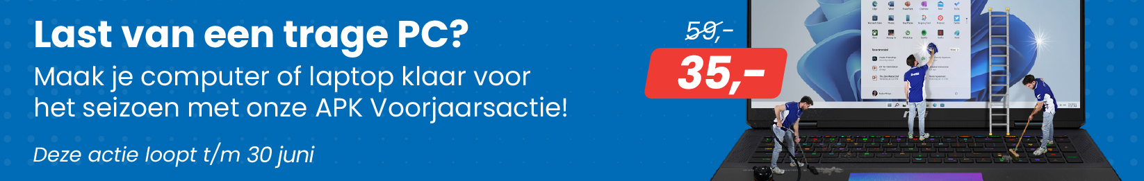 Schoonmaak Actie Banner