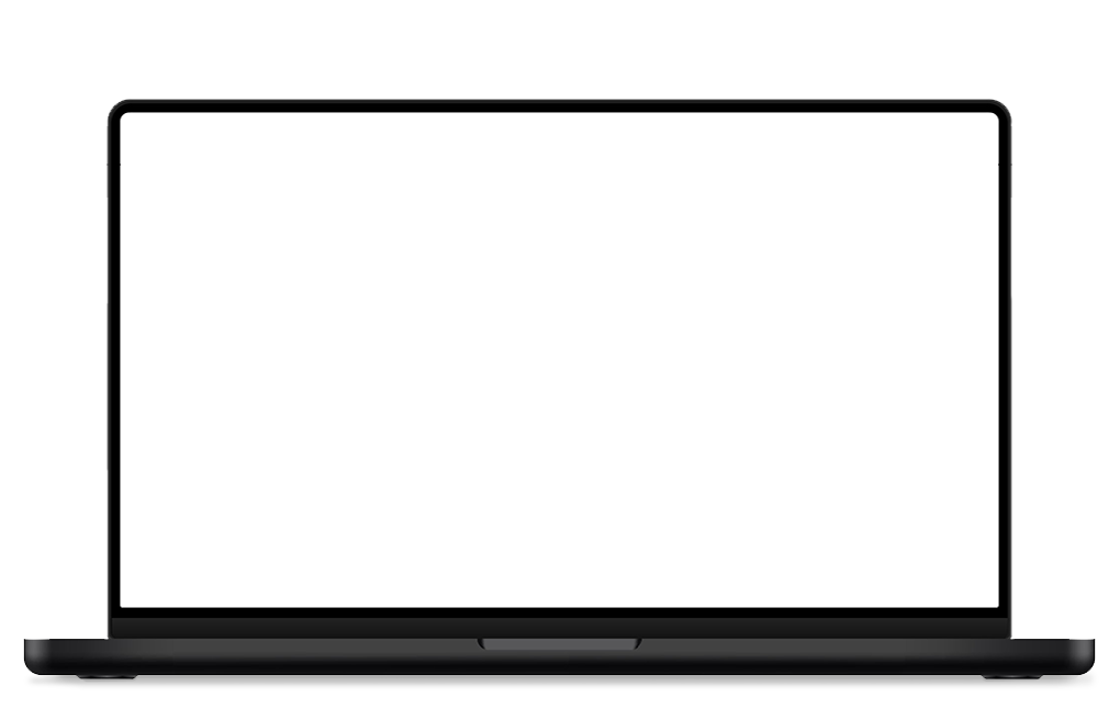 Laptop frame met transparant scherm