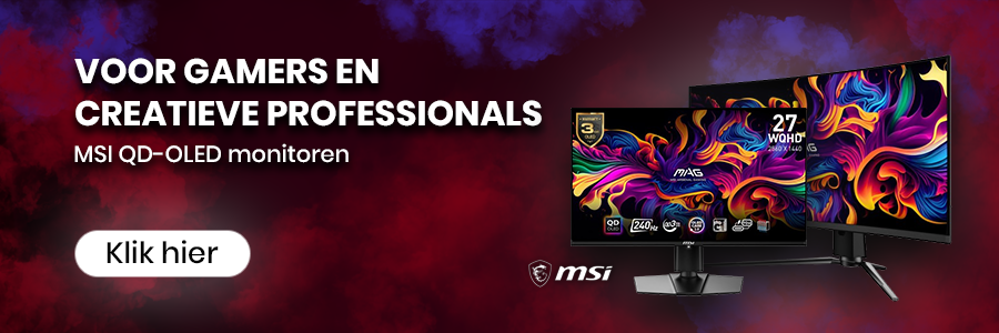 Banner: MSI Monitoren Landingspagina