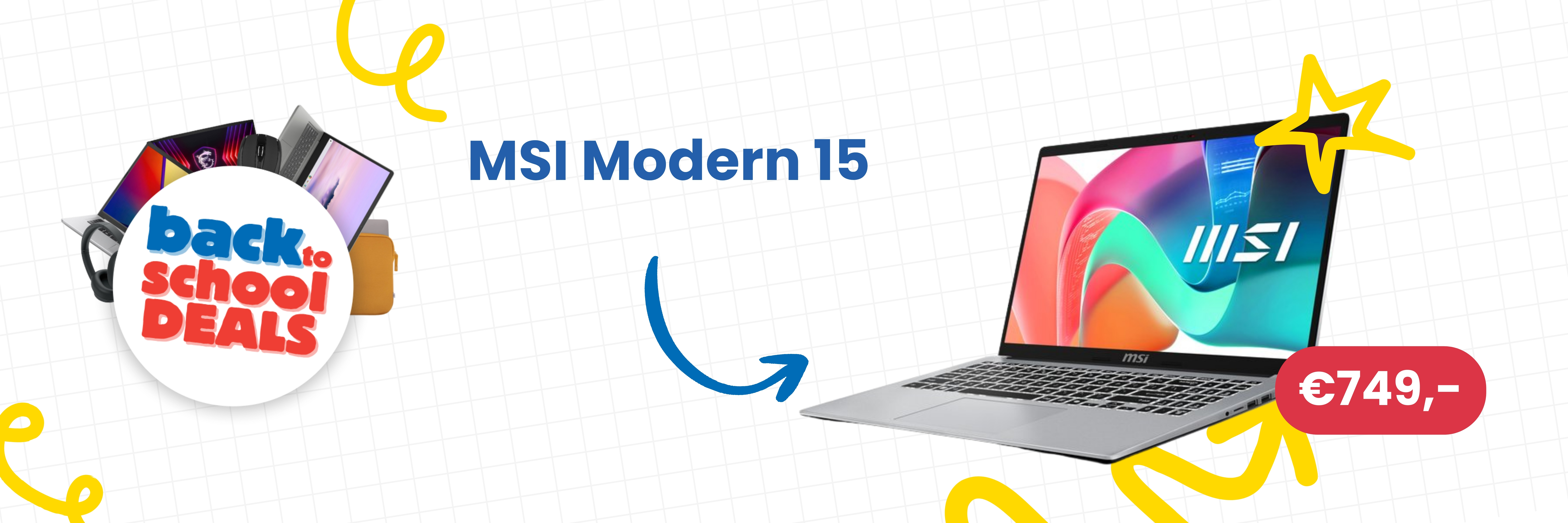 Back to school deal MSI modern 15
